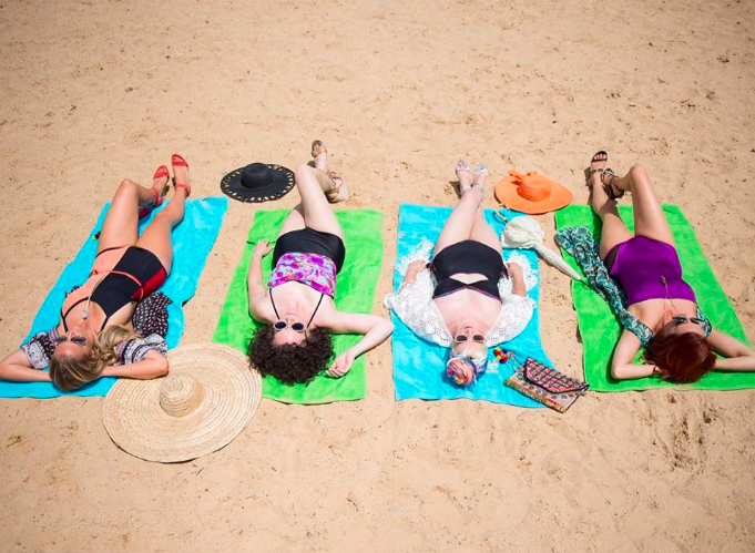 That one time we posed for a 12th & Broad Summer photo shoot. Left to right is Brenna Perkins, me, Hunter Claire Rogers and Taylor Colton Horton. July 2015. (Photo: Rebecca Ward )