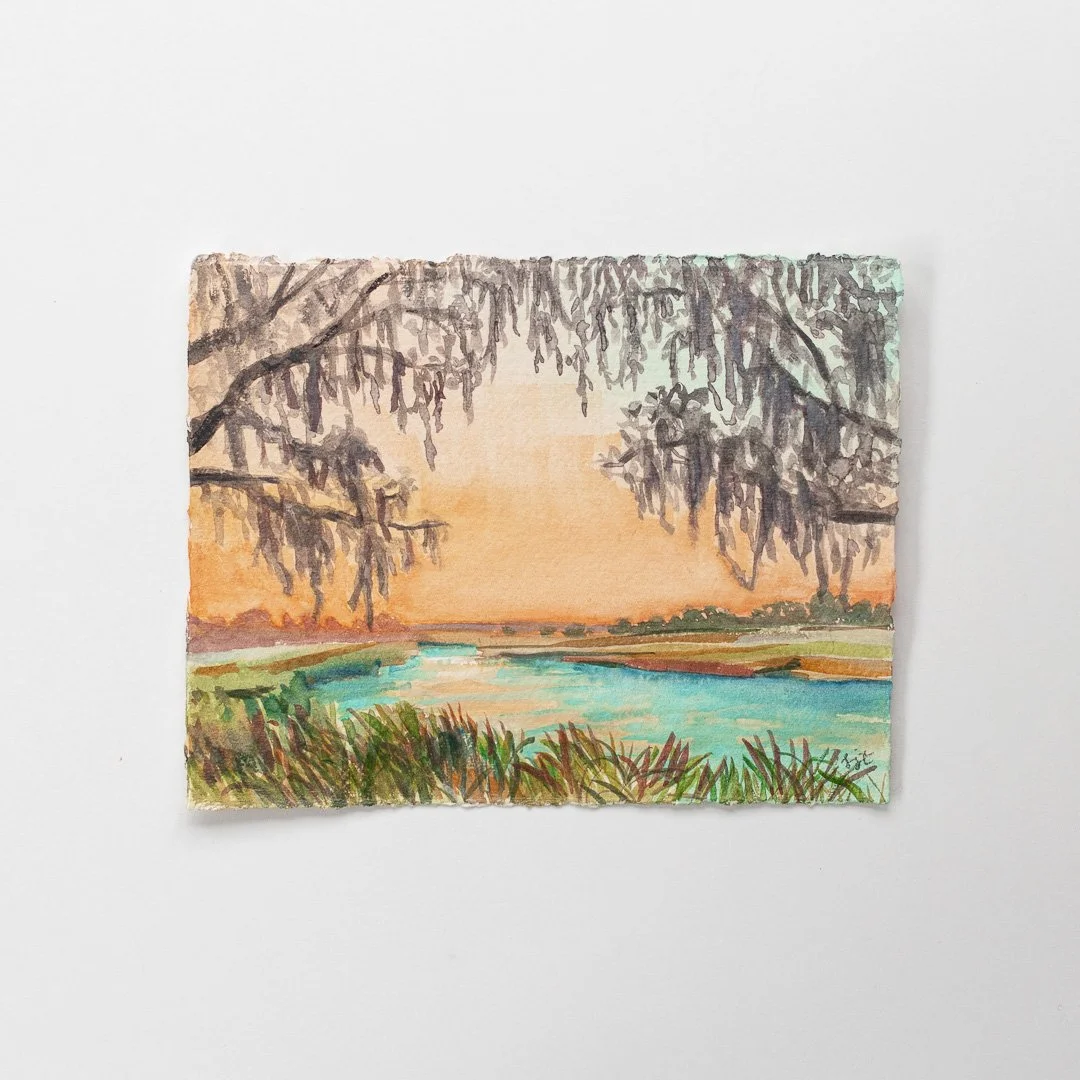 Watercolor Marsh Study No. 5 | 6x8