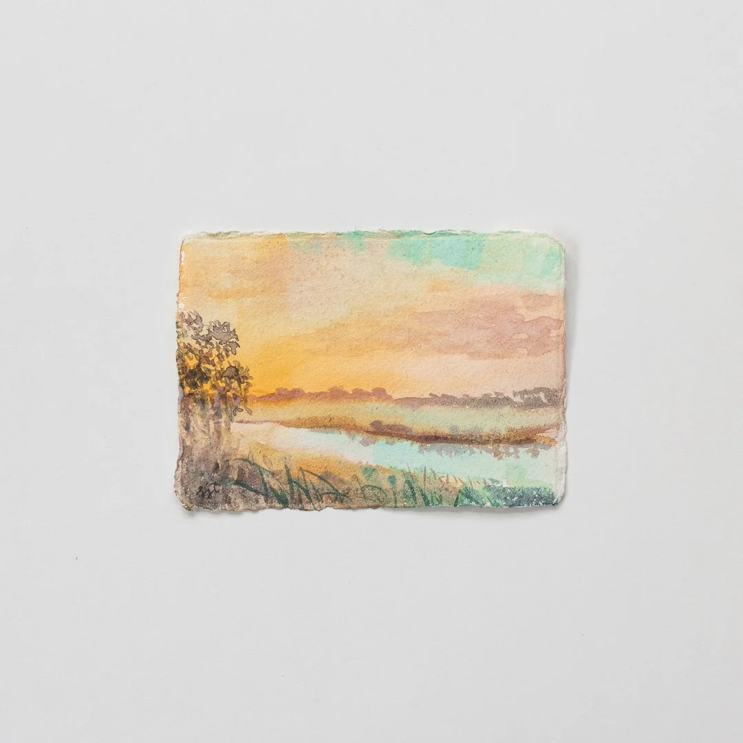 Watercolor Marsh Study No. 10 | 4x6