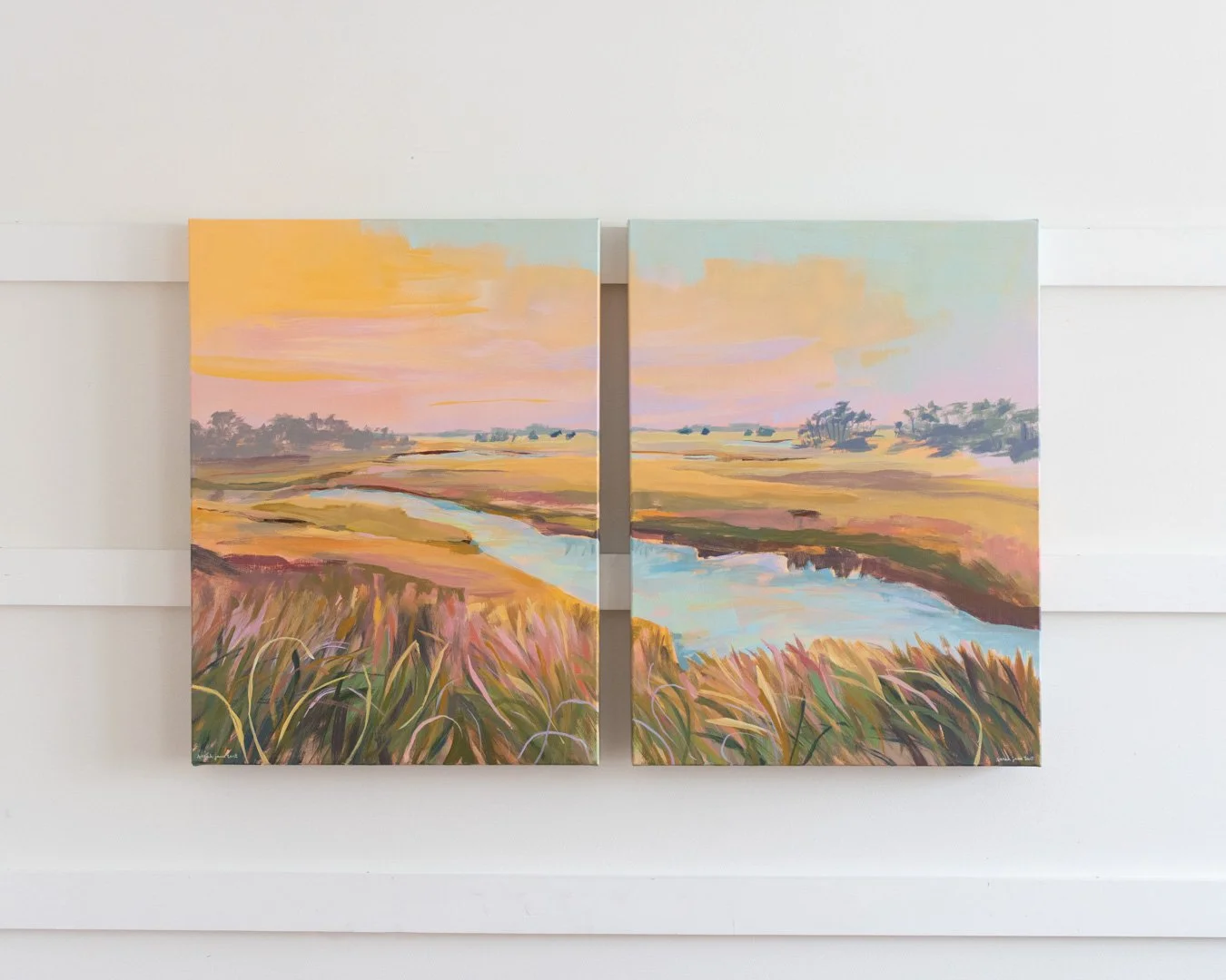 Little Palms | 18x24 Diptych