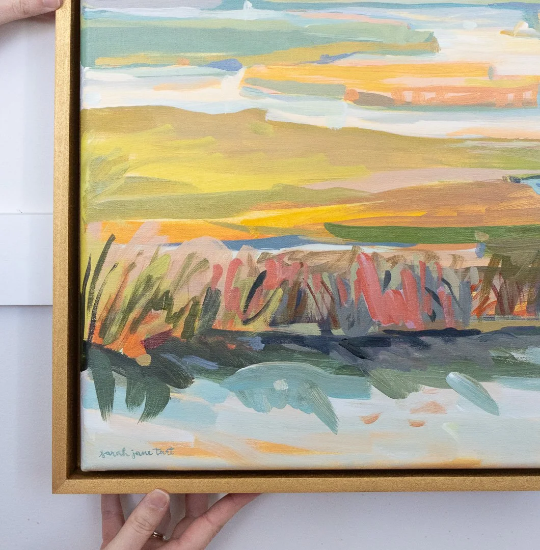 Painted Gold Float Frame