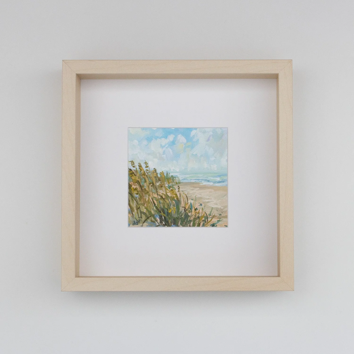 4x4 Framed Ocean Painting