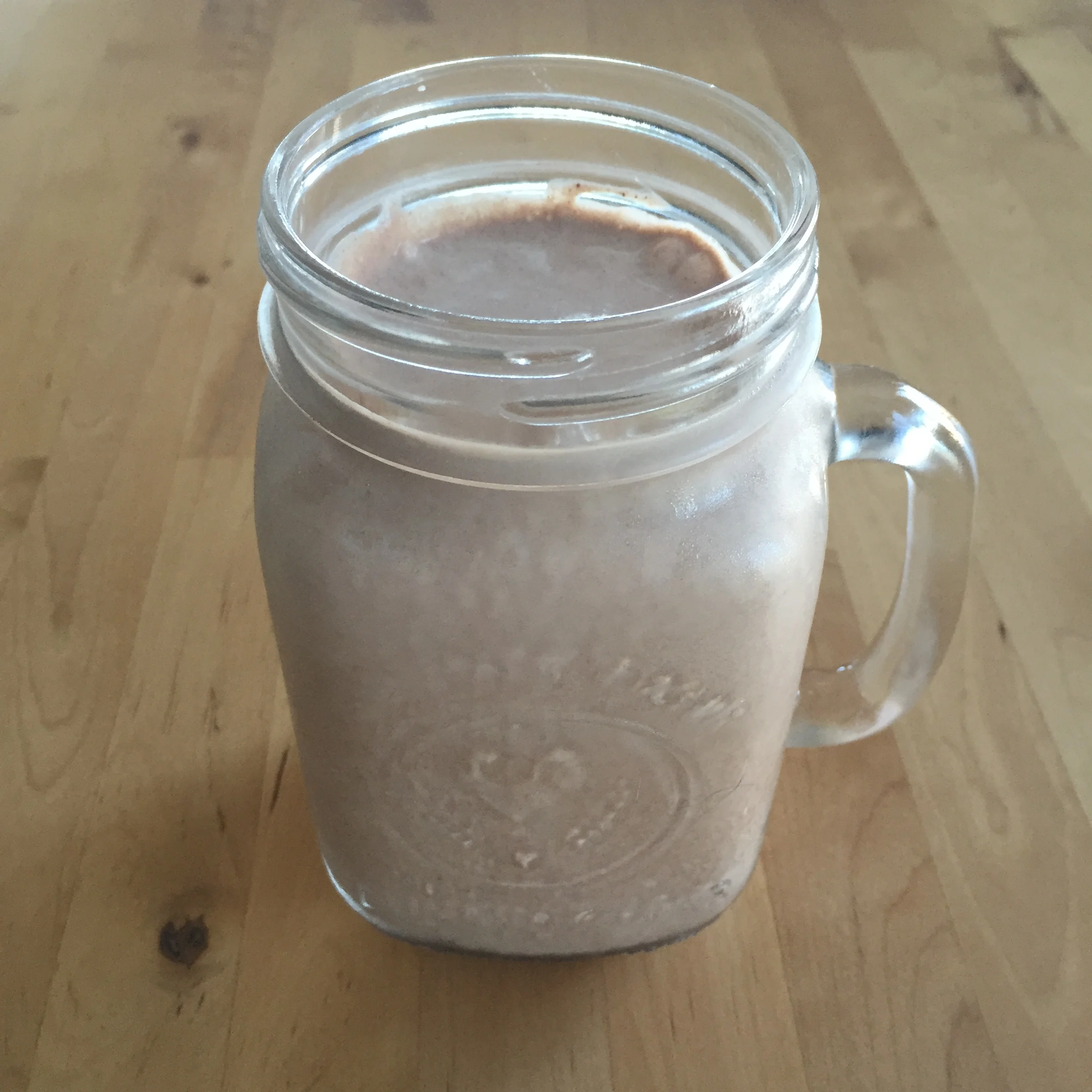 Chocolate banana coconut smoothie