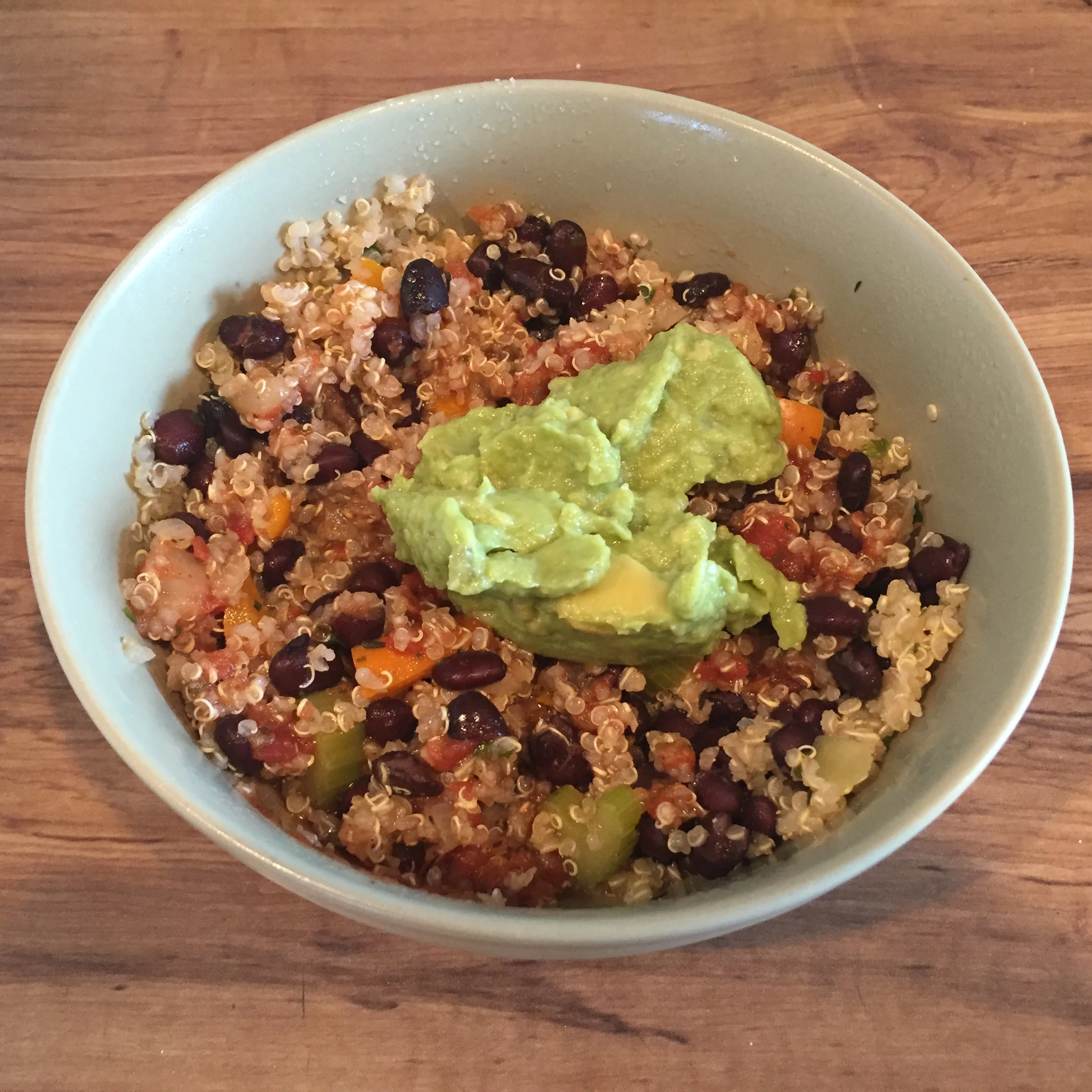 Black Beans in Quinoa Veggie Soup - 1