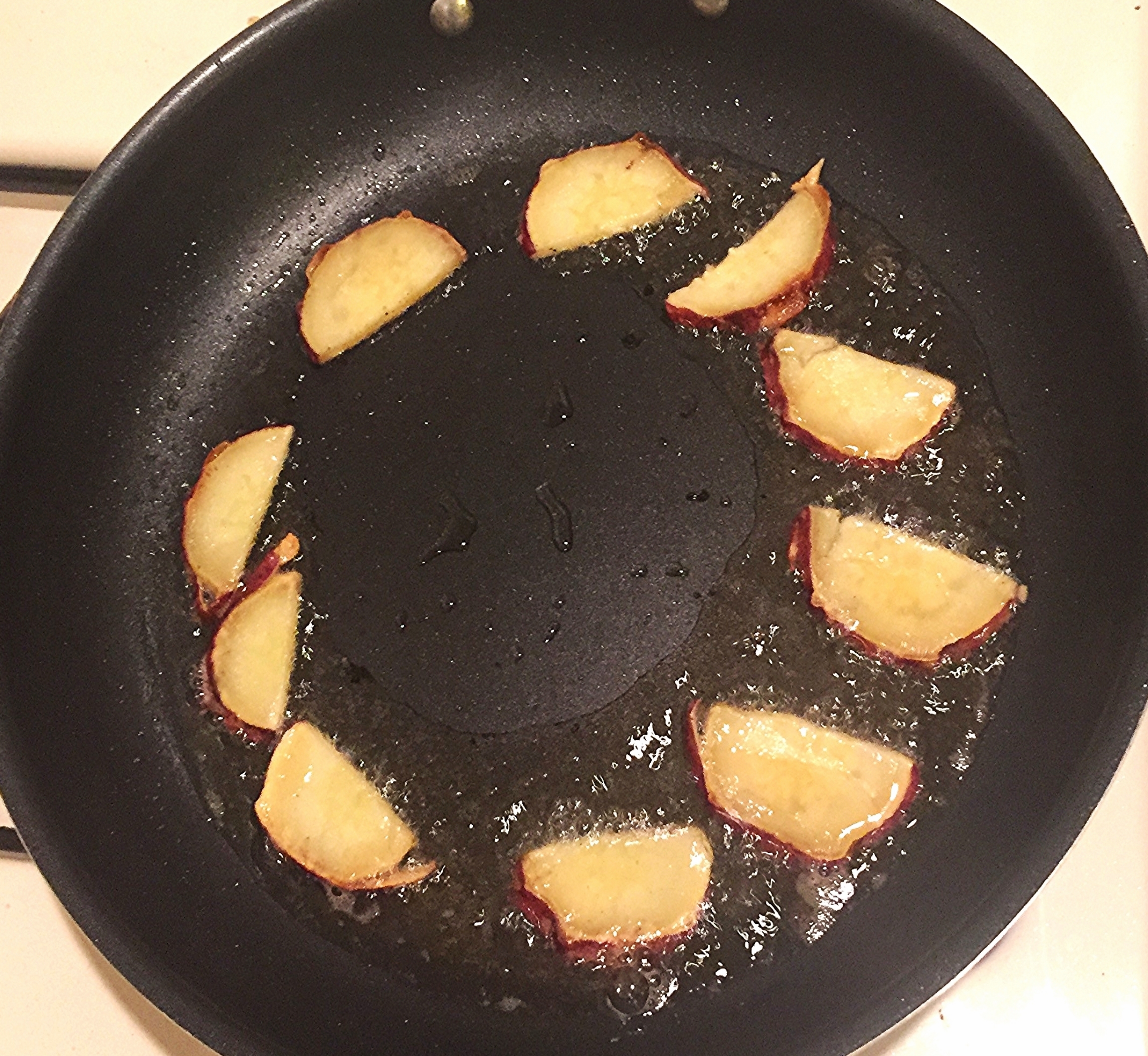 Fried Japanese sweet potatoes