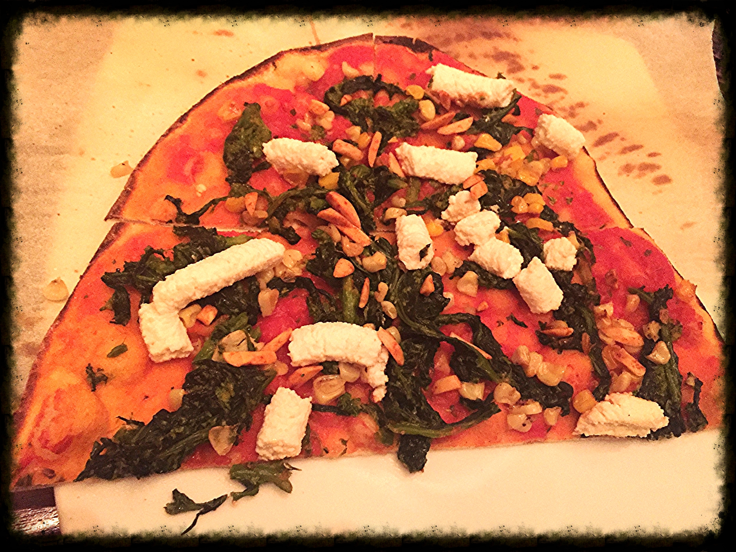 Vegan pizza from Allegro at Wynn Las Vegas