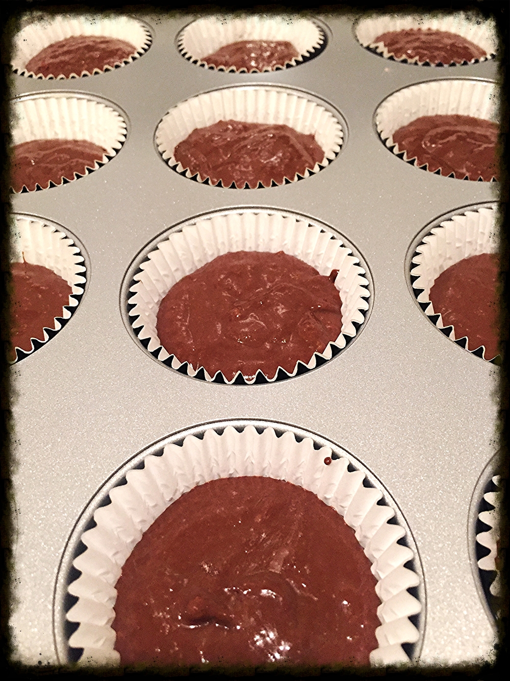 Step 7: Pour batter into cupcake liners