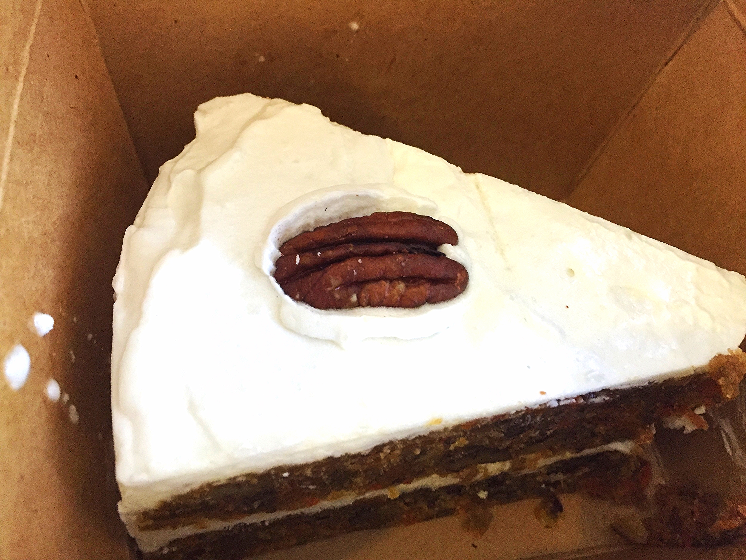 Vegan pecan carrot cake