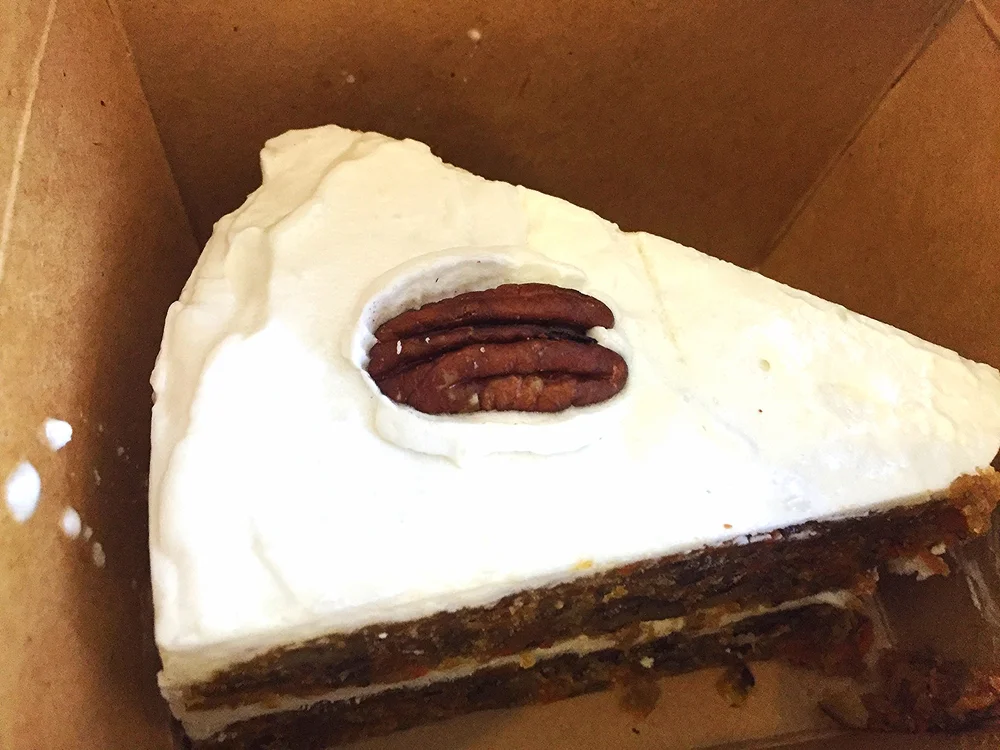 Vegan pecan carrot cake