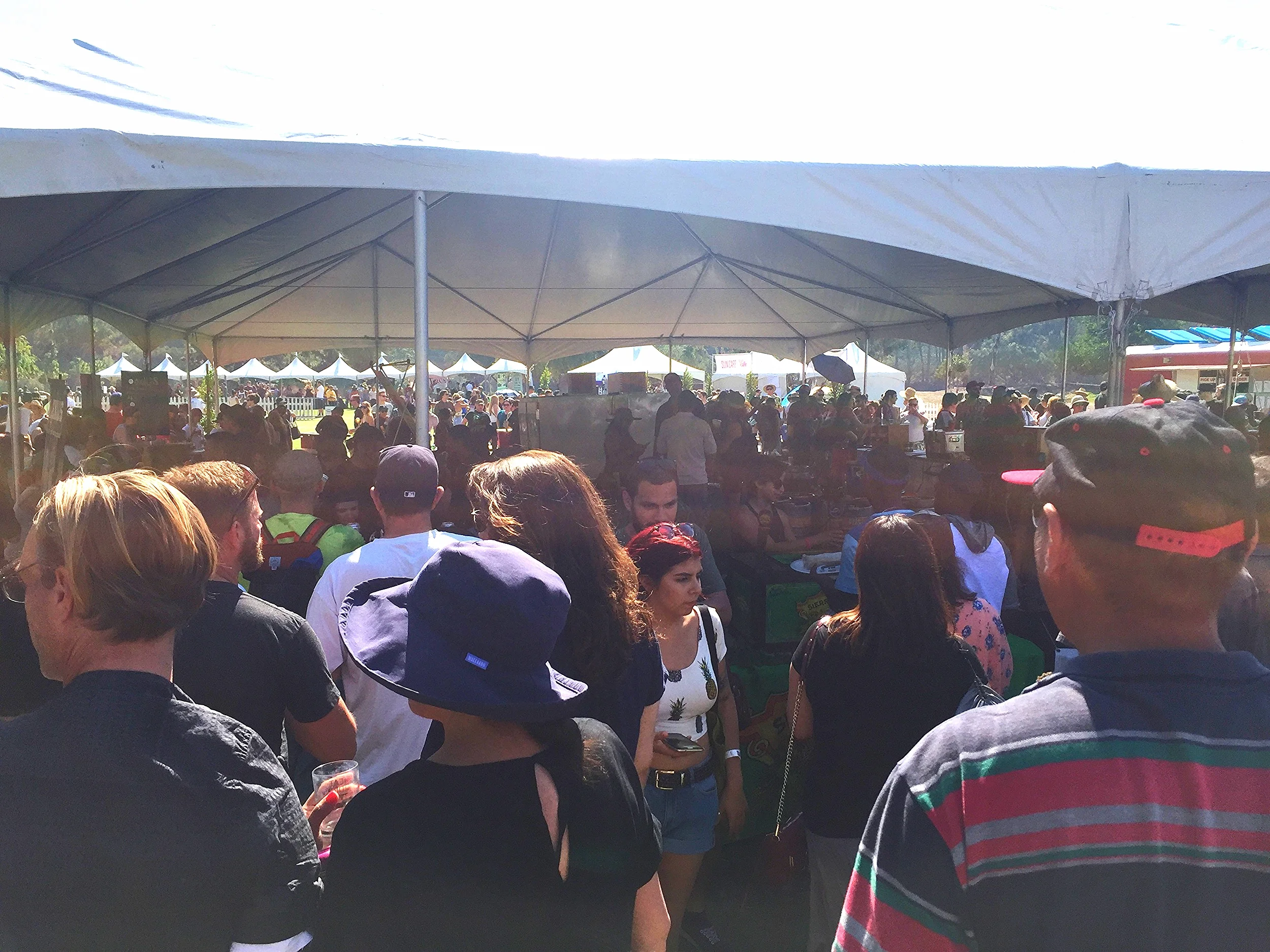 One of the many beer tents