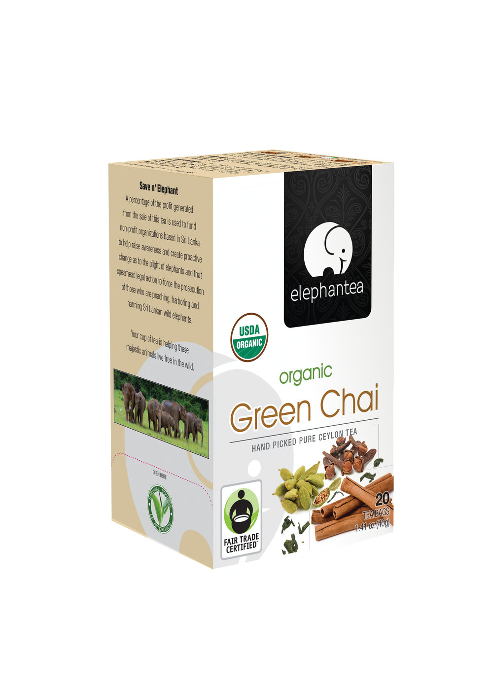 elephantea Organic Green Chai