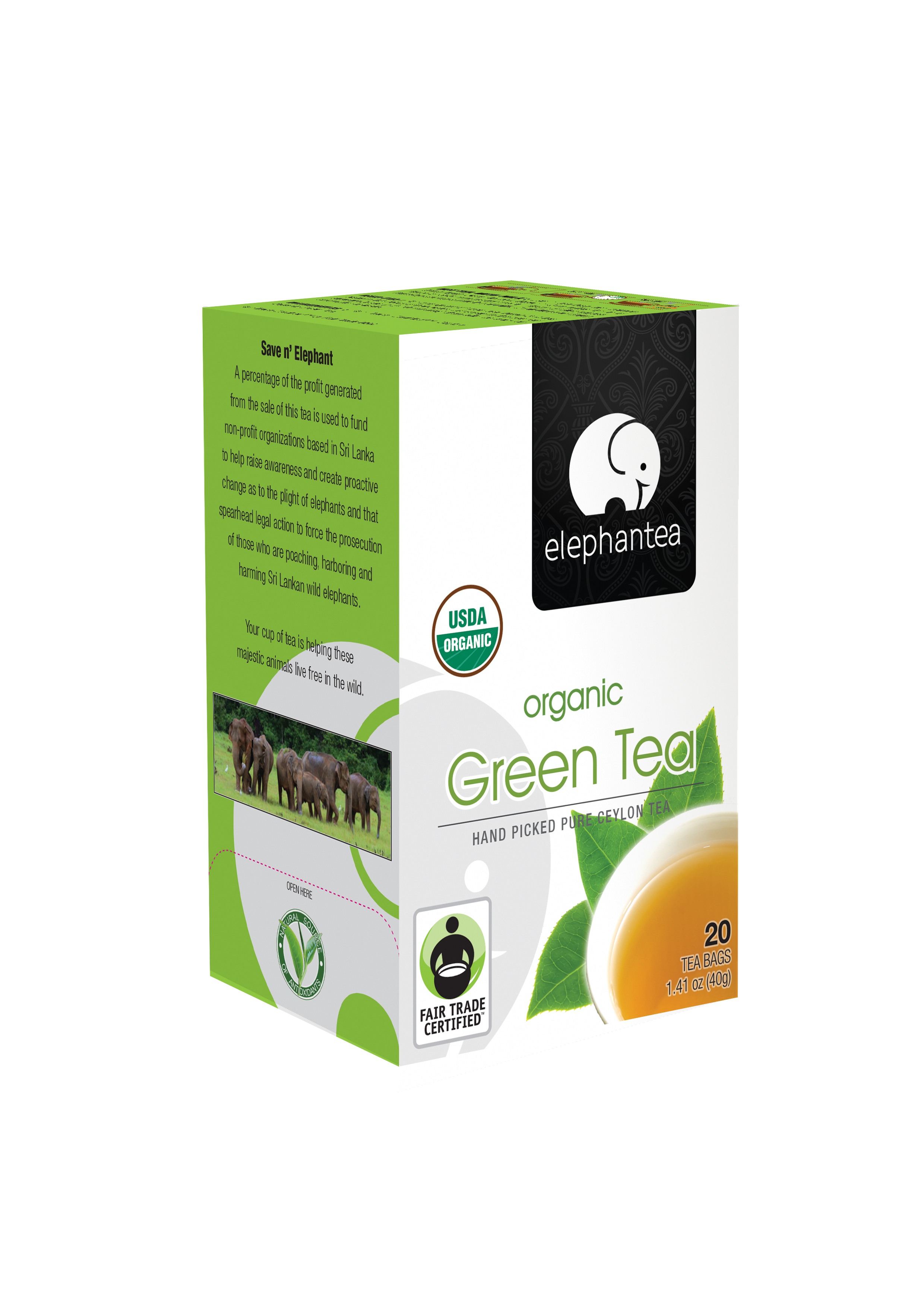 elephantea Organic Green Tea