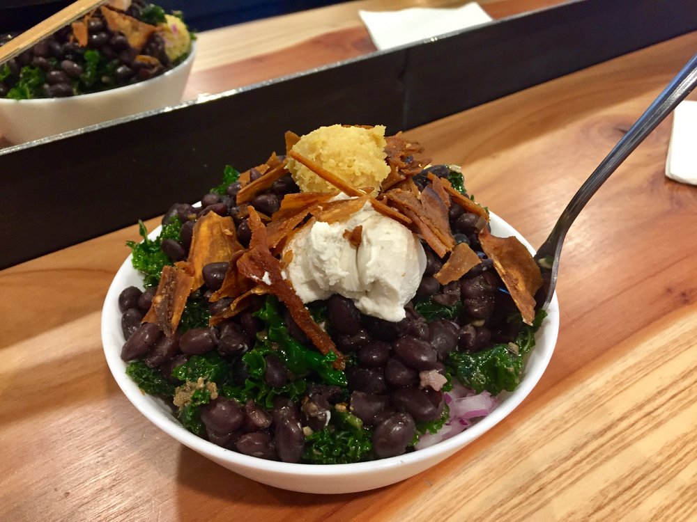 Kale black bean bowl from Pixie Retreat
