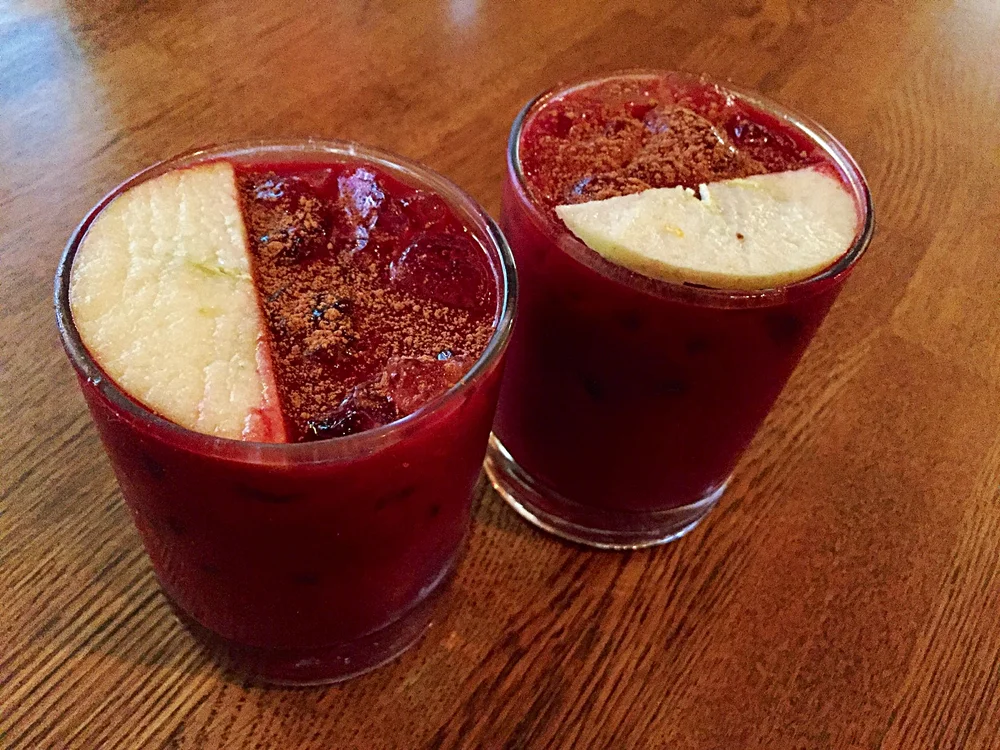 Kava beet cocktail from Zend Conscious Lounge in Vancouver