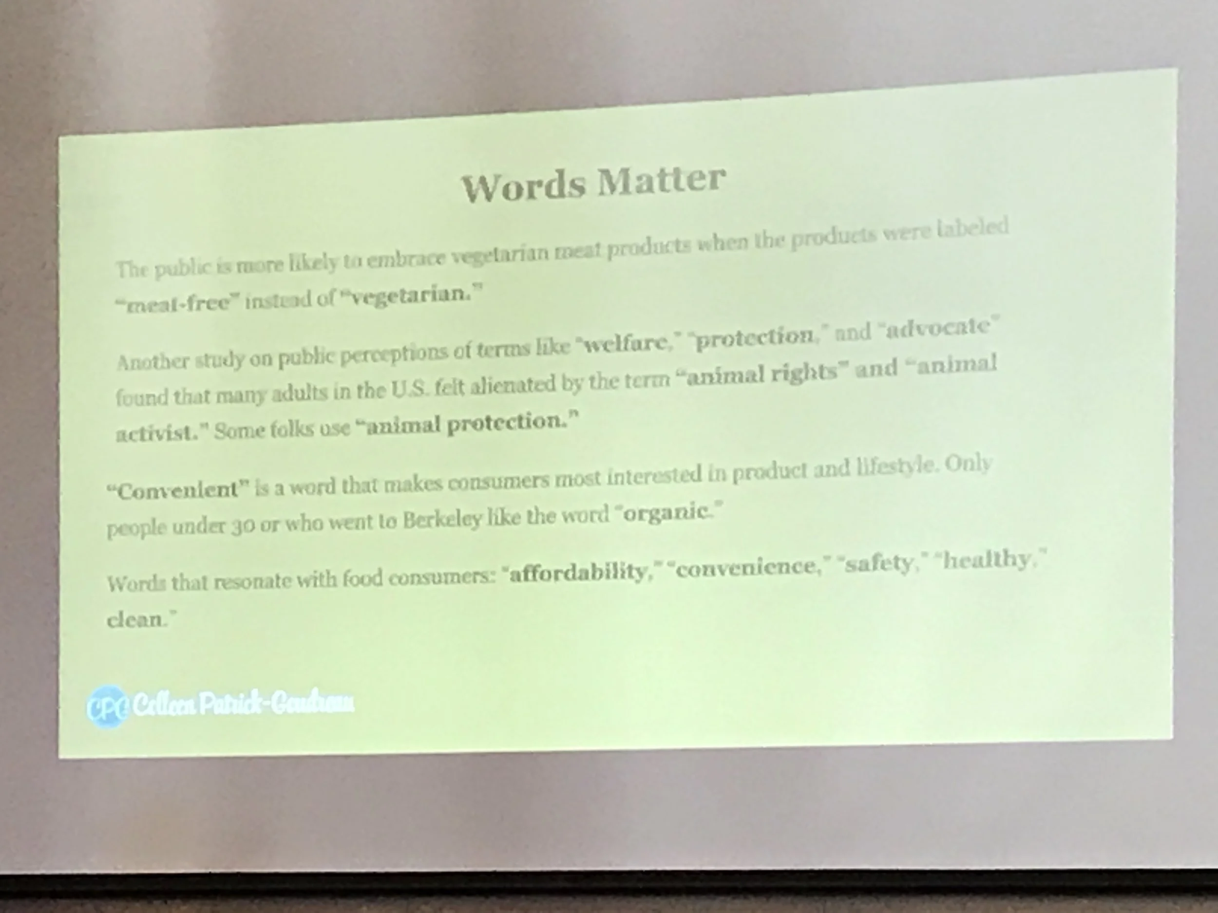 Words matter when communicating our vegan values