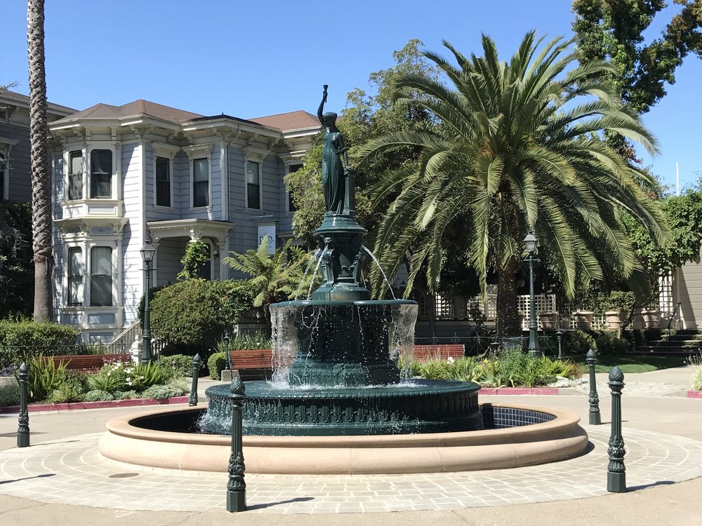 Latham-Ducel fountain in Preservation Park in Oakland, California
