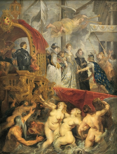 Peter Paul Rubens Desembarque em Marselha, 1622-25 Óleo s/tela 394 × 295 cm Museu do Louvre