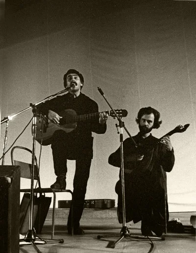 Luís Barreira Vitorino e Pedro Caldeira Cabral, ESBAL, 1983 Fotografia Gelatin Silver print arquivo: F_012_4794, 1983