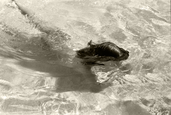 Luís BarreiraRita Barreira na piscina do avô (II), 2000FotografiaGelatin Silver print