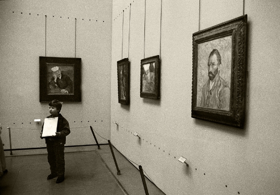 Luís Barreira Van Gogh Musée d'Orsay, 1989 Fotografia Gelatin Silver print serie: street photography arquivo: F_061_5873, 1989