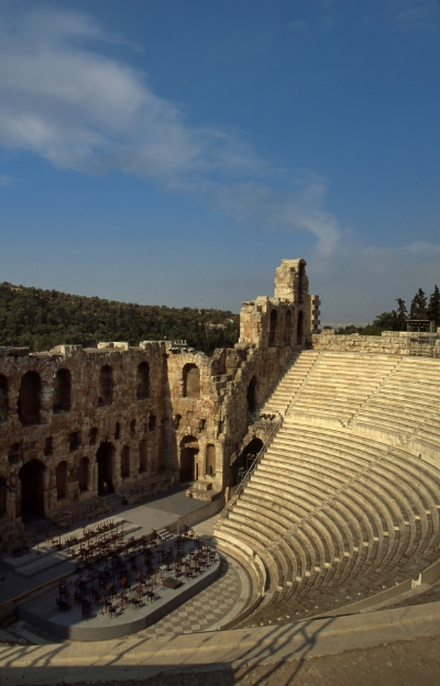 Luís Barreira Teatro Romano na Acrópole de Atenas Grécia, 1984 Fotografia/Diapositivo arquivo: SLIDE_Grecia_1325, 1984