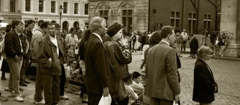 Luís Barreira London' 87 Fotografia Gelatin Silver print série: street photography arquivo: F_034_4893, 1987