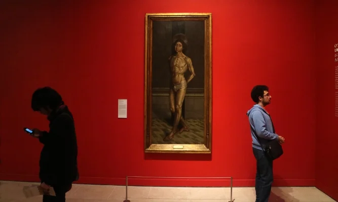 Luís Barreira São Vicente atado à coluna (século XV). autor desconhecido Museu Nacional de Arte Antiga , Lisboa. 2017 Fotografia arquivo: 04/02/img-6044, 2017