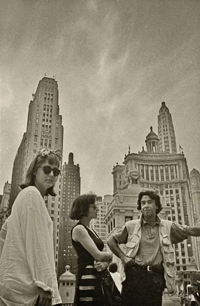 Amy Yoes, Fátima Vaz e Luís Barreira Chicago, 1994 arquivo: F_193-12081, 1994