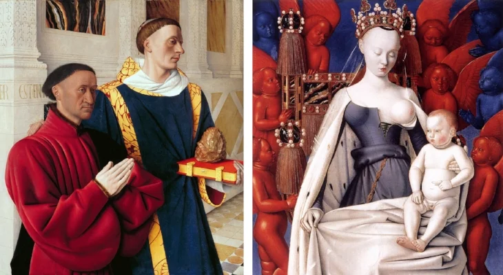 Etienne Chevalier e Santo Estêvão / Virgem de Melun