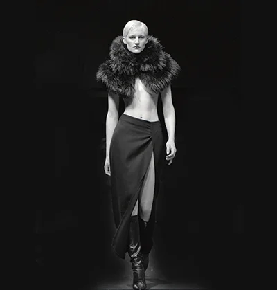Luís Barreira Fiona Bunnett, 1999 Fashion designer: Fátima Lopes série: portraits Fotografia Gelatin Silver print arquivo: 1999_FOLIO_446_18588