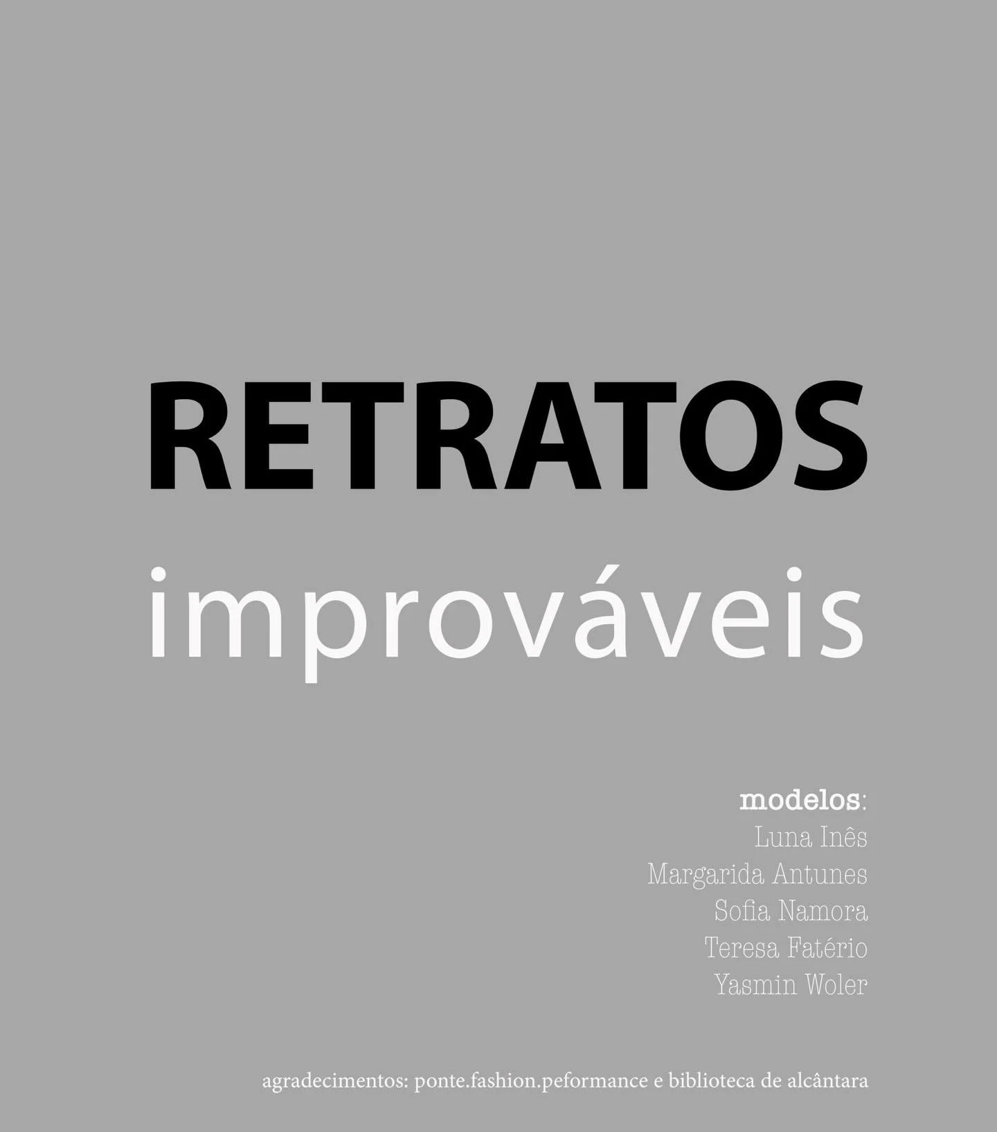 Retratos Improv&aacute;veis 25
Obrigado a todas as modelos que fizeram este momento improv&aacute;vel IMPORTANTE. ❤️❤️❤️❤️❤️