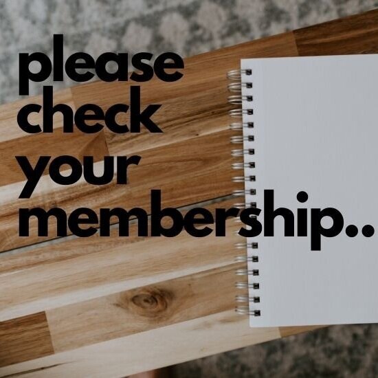 Please check your membership... 