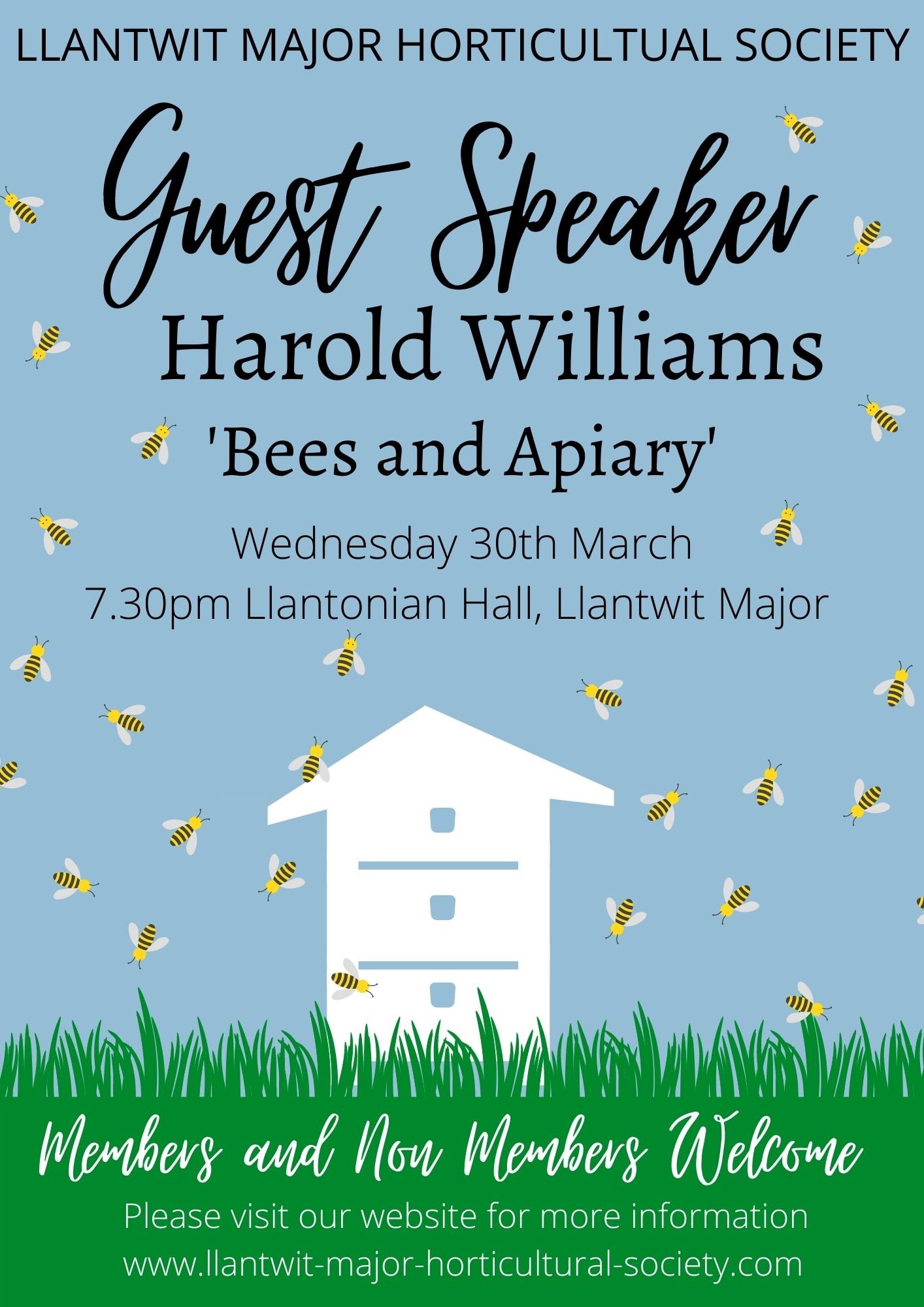 CHANGE IN MARCH GUEST SPEAKER 