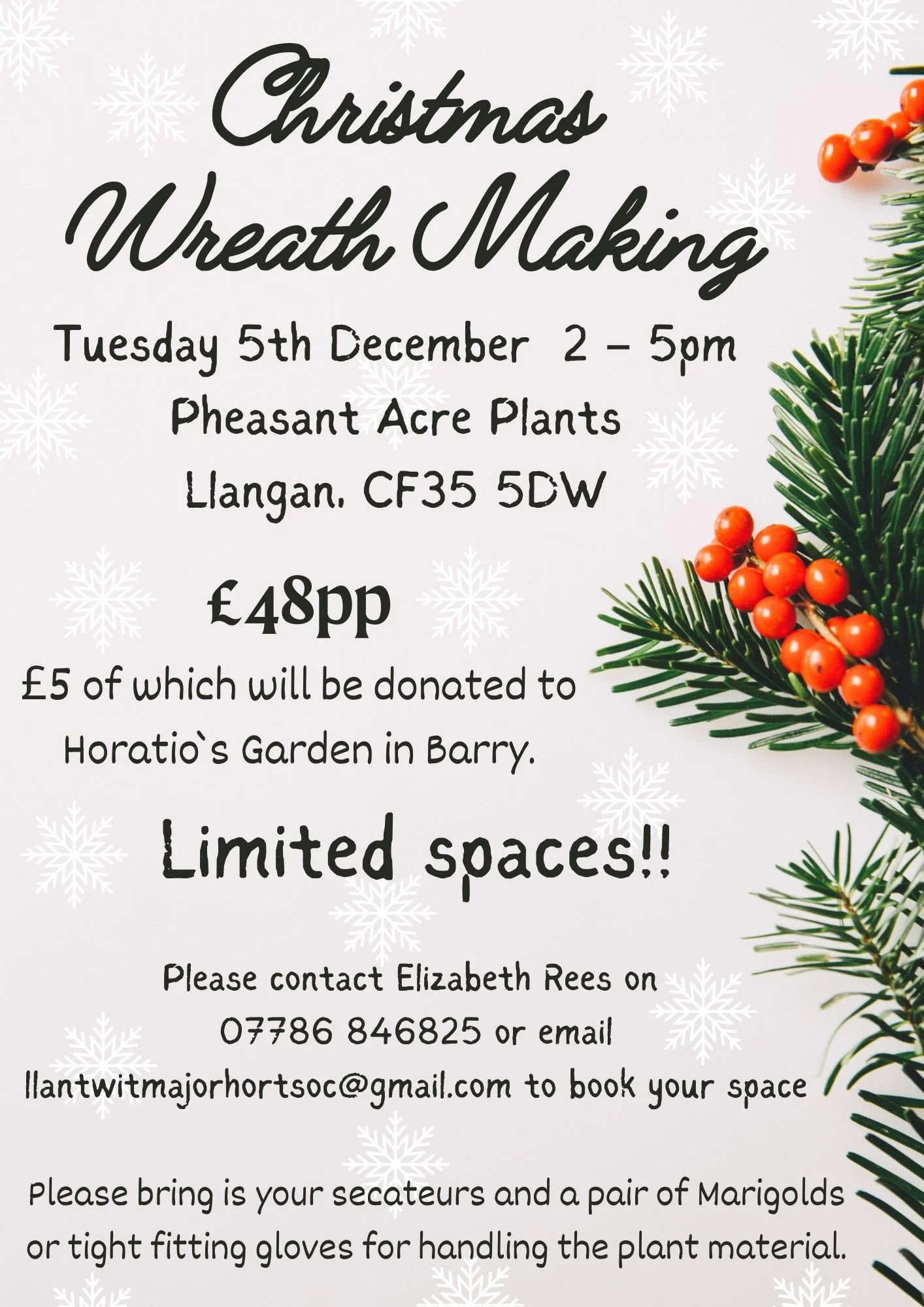 Christmas Wreath Making Workshop 