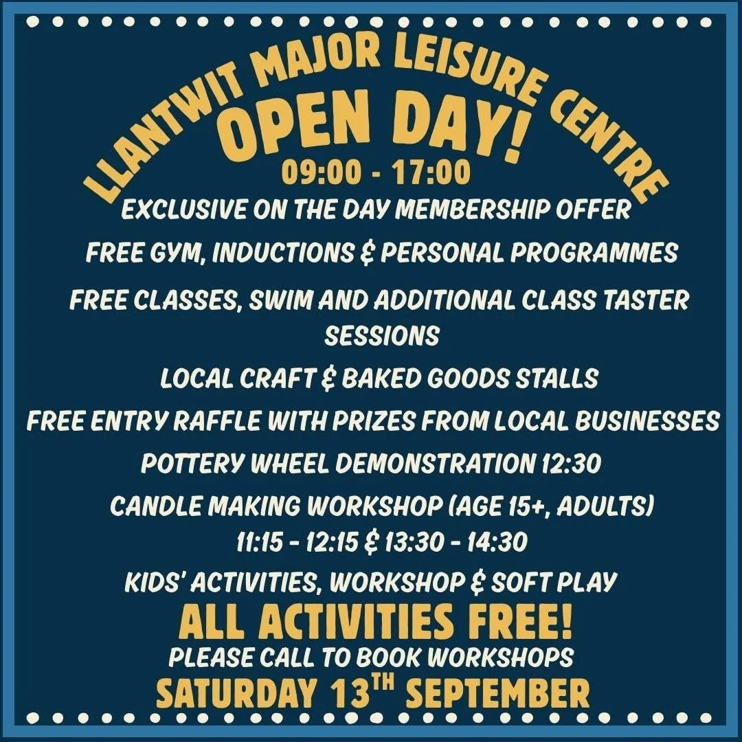 Llantwit Leisure Centre Open Day! 