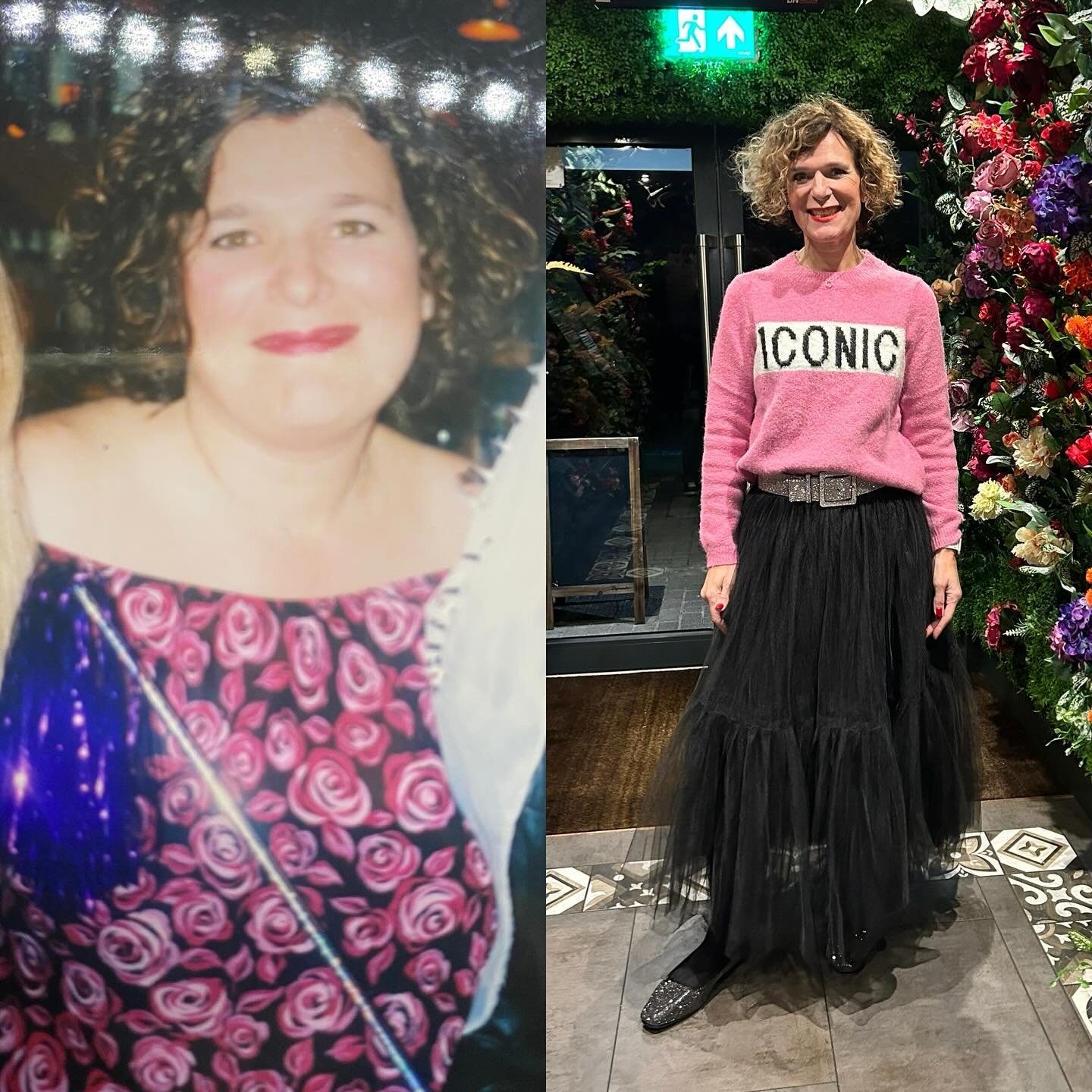 FRIDAY INSPO💗:

Happy Friday to this beautiful #hbdcommunity 

These 2 photos were taken 22 years apart. 

The left is at my sister&rsquo;s Hen Do in 2002. I was 31. 

The pic on the right was taken last Saturday. It was my 53rd birthday. 

Pictures