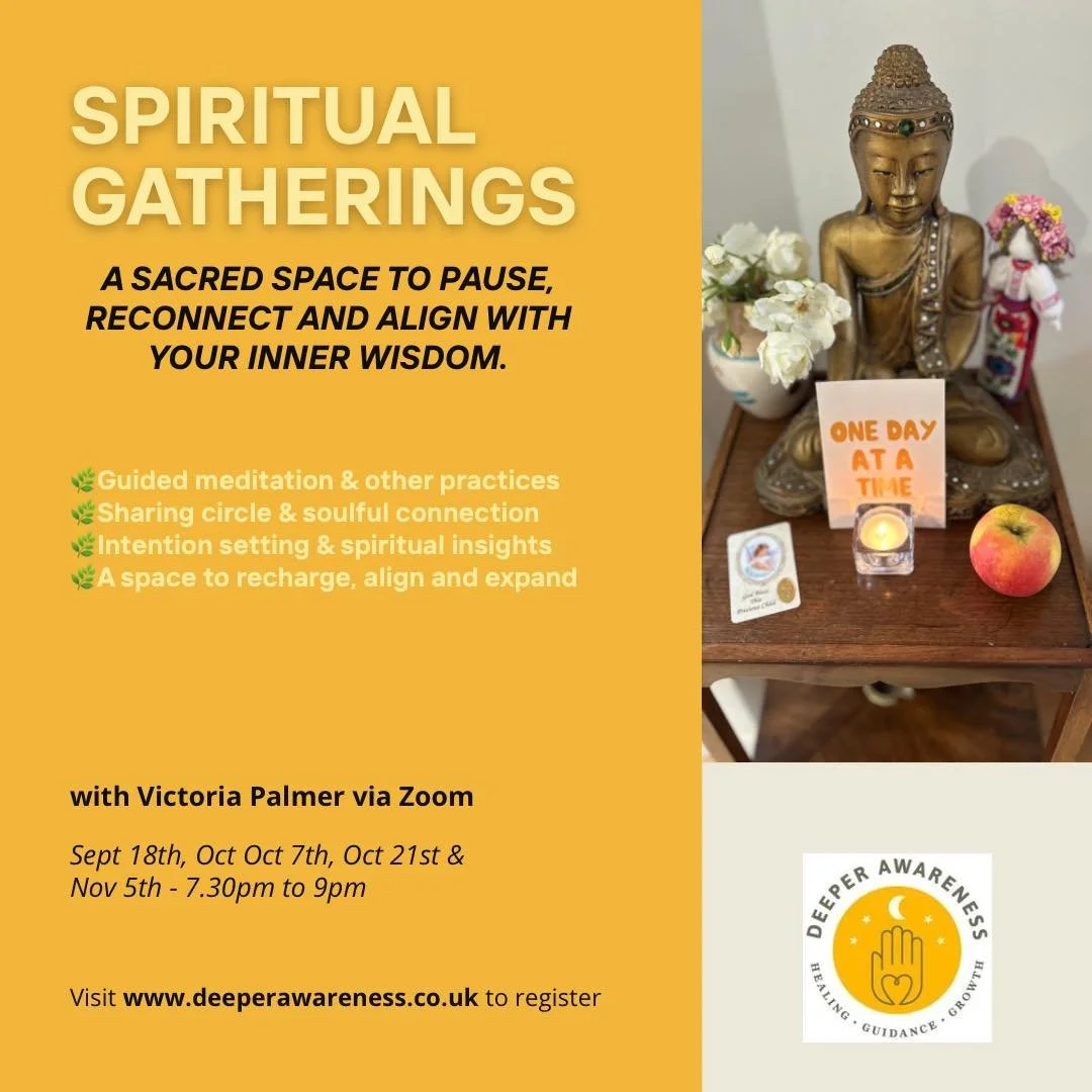 ✨ Join Our Online Spiritual Gatherings ✨
These gatherings are a sacred space to pause, breathe, and reconnect with your inner wisdom. Whether you are seeking guidance, healing, or simply a moment of peace, you’ll be held in a nurturing communi