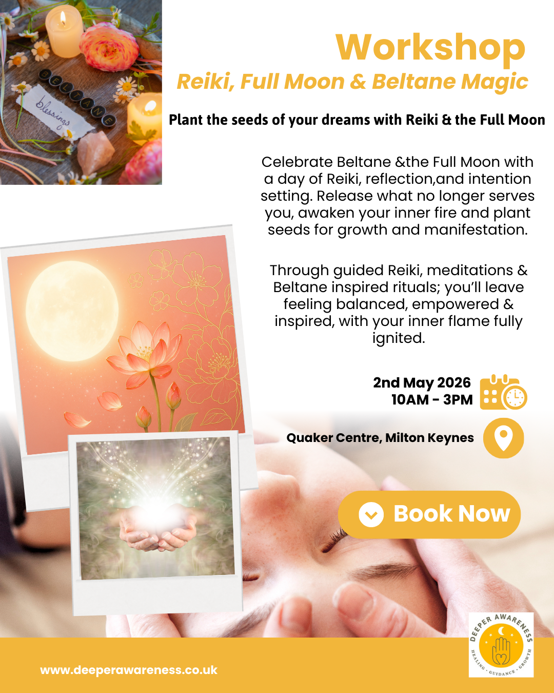 Workshop: Reiki, Full Moon &amp; Beltane Magic - May 2026
