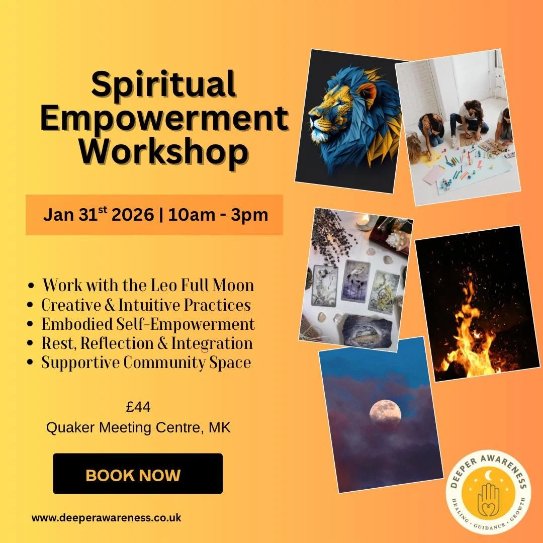 🌕 Spiritual Empowerment Workshop | Leo Full Moon Energy ♌️✨

Join me under the illuminating energy of the Leo Full Moon &mdash; a time of courage, self-expression and coming back into your heart.

This gentle, creative day is an invitation to slow d