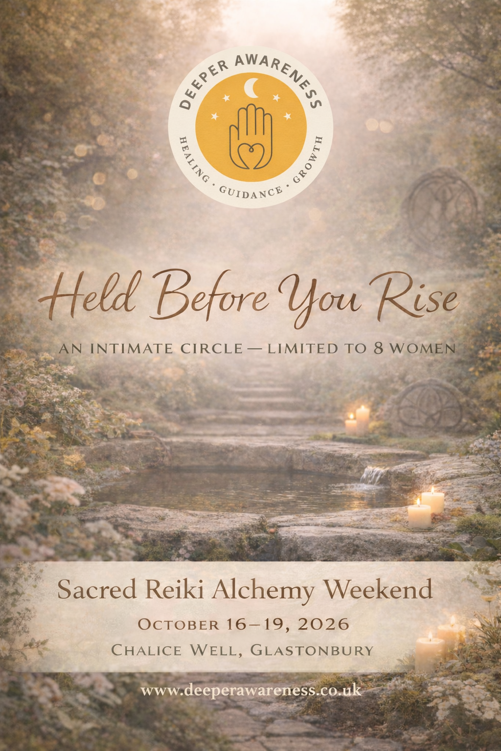 Reiki Retreat at Chalice Well, Glastonbury – October 2026