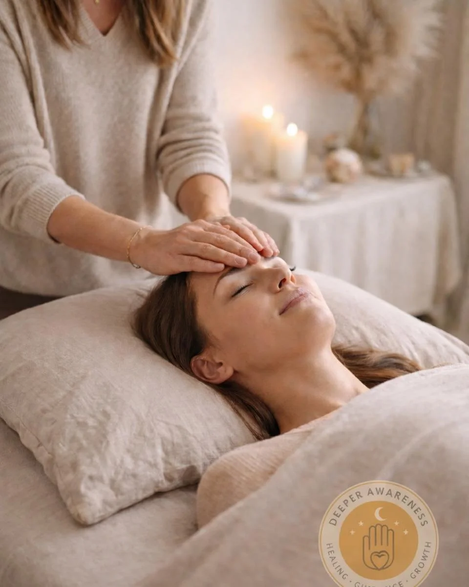 Some seasons call for learning.
Some seasons call for receiving.

Reiki treatments are not about fixing you.
They are about guiding you back to yourself.

When your nervous system softens.
When your body exhales.
When your thoughts quieten.
When you 