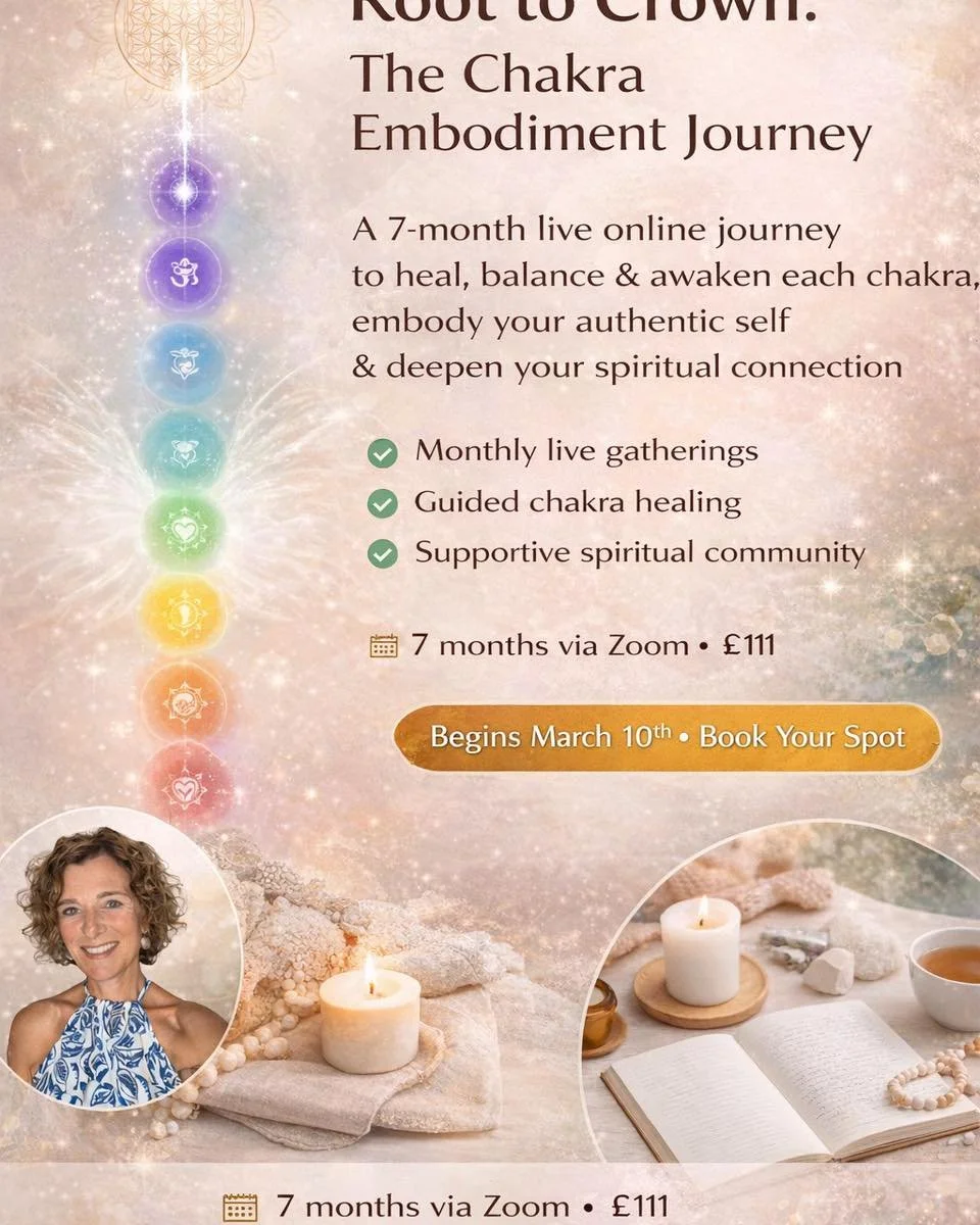 ✨ 𝐑𝐎𝐎𝐓 𝐓𝐎 𝐂𝐑𝐎𝐖𝐍 ✨
𝘼 𝘾𝙝𝙖𝙠𝙧𝙖 𝙀𝙢𝙗𝙤𝙙𝙞𝙢𝙚𝙣𝙩 𝙅𝙤𝙪𝙧𝙣𝙚𝙮

Sometimes spiritual growth doesn&rsquo;t need more information.

It needs space.
Consistency.
A place where you can return to yourself each month.

Beginning 10 March, 