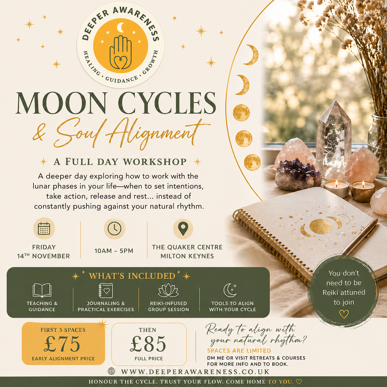 Moon Cycles & Soul Alignment - Full Day Workshop