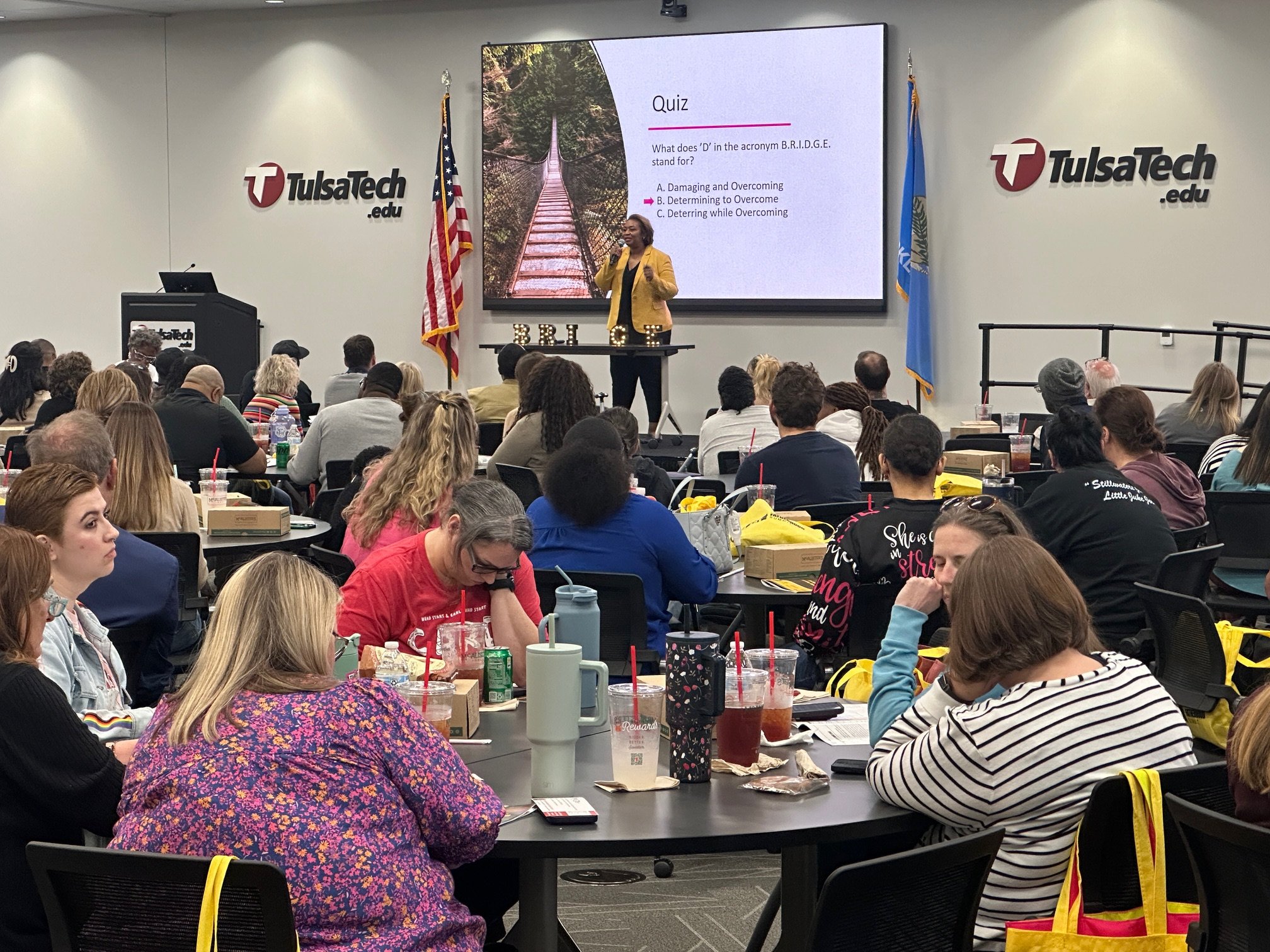 Our founder Candice Crear spoke to over 400 people last month at the 2024 Oklahoma Fatherhood Summit. Her message was simple, fathers, we need you. She received a standing ovation for her passion to engage fathers to put their best foot forward.