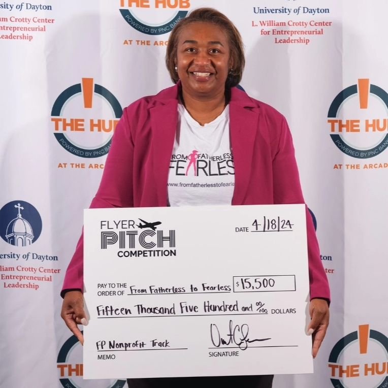 🏆 Exciting News Alert! 🏆

We're thrilled to announce that &quot;From Fatherless to Fearless&quot; has clinched the grand prize in the Nonprofit Track category at the prestigious Flyer Pitch competition held at the University of Dayton! 🎉

Out of 1