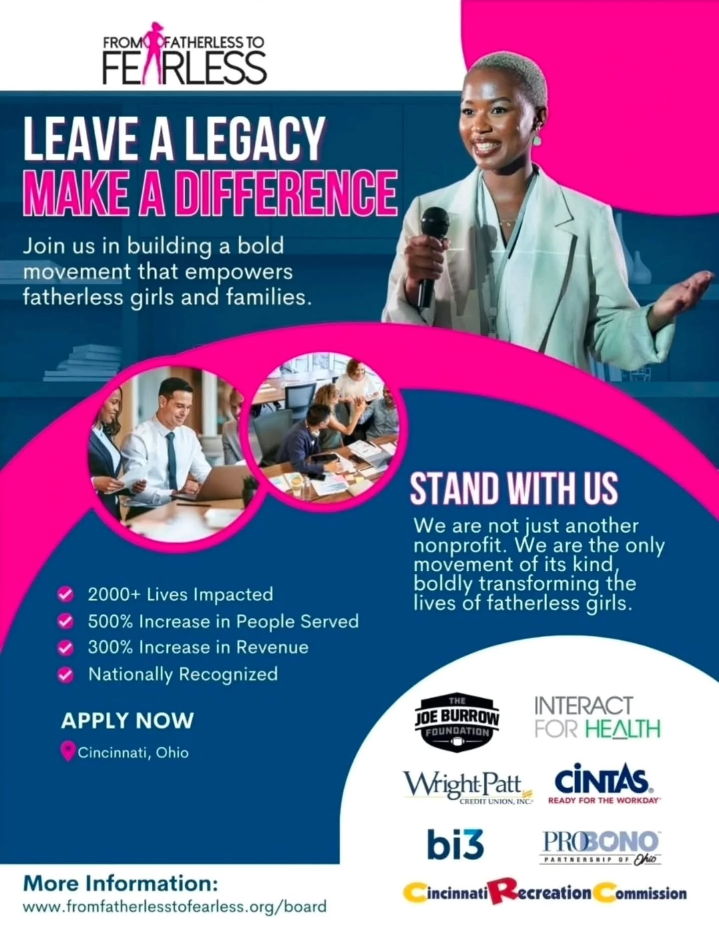 Legacy looks like action. 💗
From Fatherless to Fearless is building a bold movement that empowers fatherless girls and families&mdash;and the impact speaks for itself. If you believe in purpose, leadership, and changing lives for generations to come