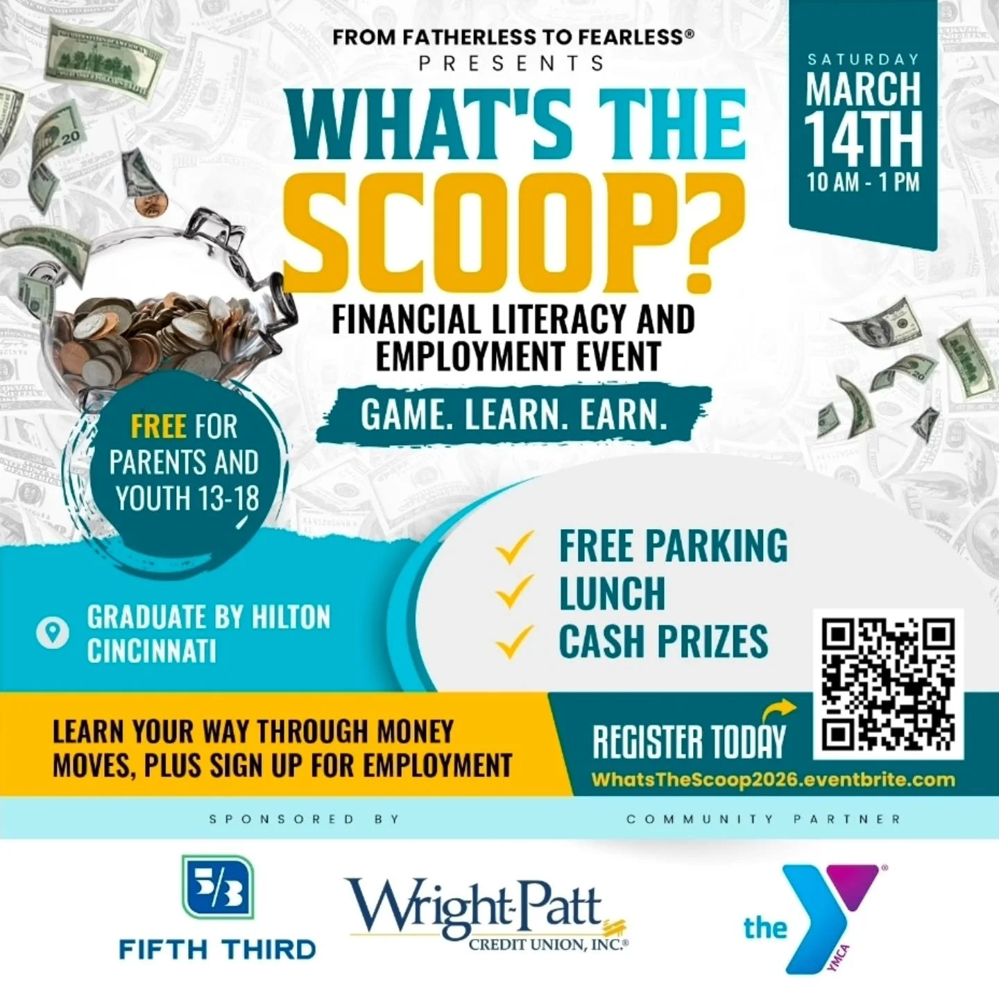🍦 Ready to find out What&rsquo;s the Scoop?
Join us for a FREE, high-energy community experience designed for teens and parents &mdash; where fun meets real-world financial empowerment.

Teens will jump into interactive money games that build confid