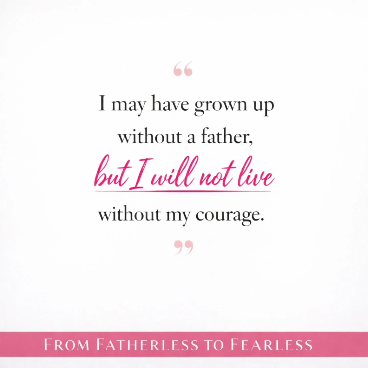 Some girls grow up without a father.
But they do not grow up without power. 💗

At From Fatherless to Fearless, we don&rsquo;t let absence define identity. We help girls discover their courage, their confidence, and their voice, because fearless isn&