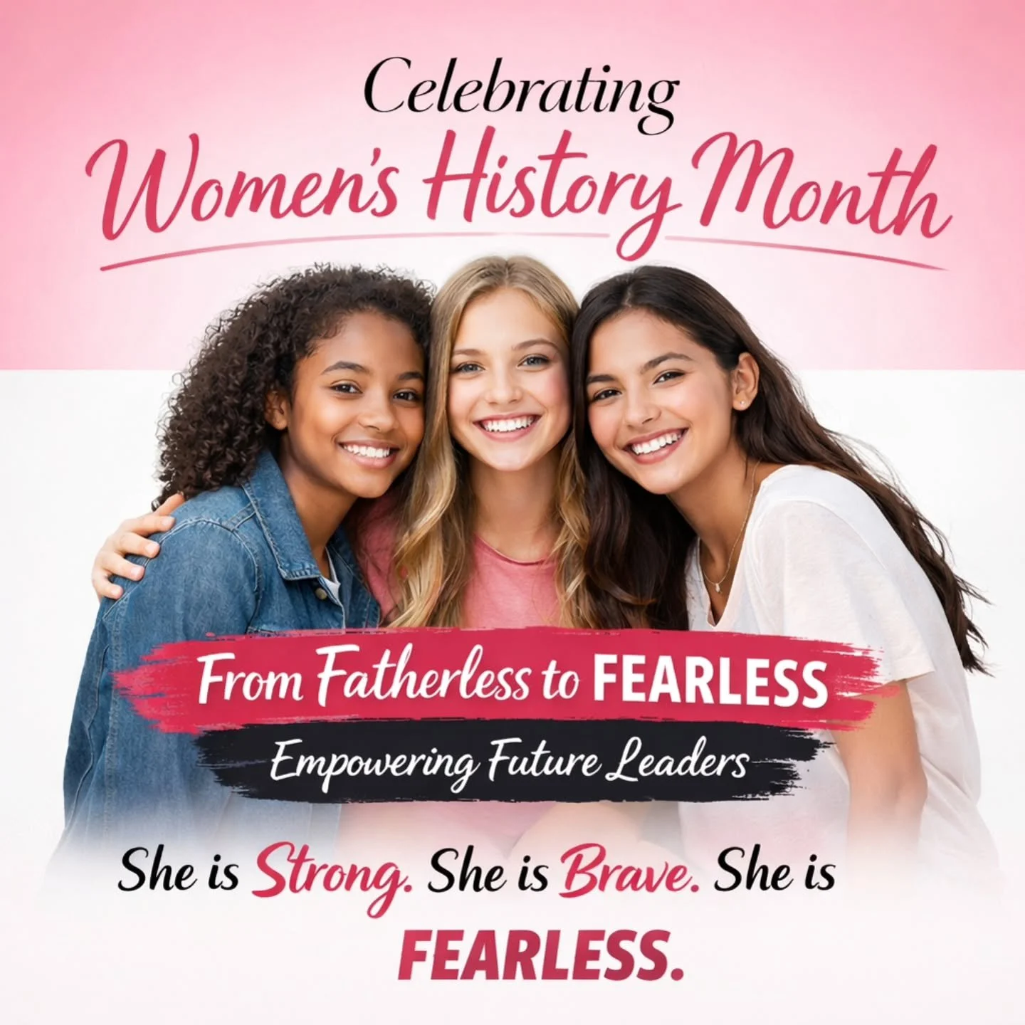 🌸 Women&rsquo;s History Month 🌸

This month, we celebrate the strength, resilience, and brilliance of women everywhere, especially the young women who are learning that their story does not end where it began.

At From Fatherless to Fearless, we be