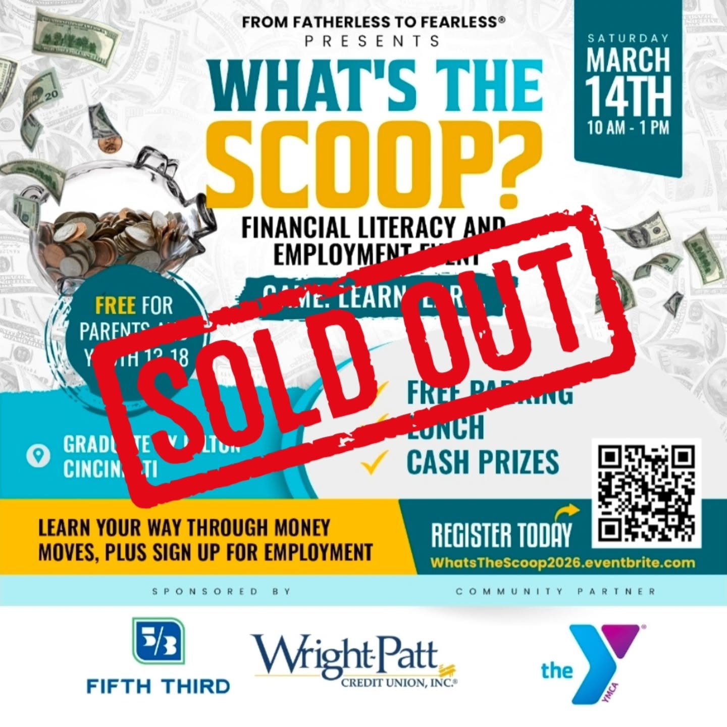 SOLD OUT! 🎉

We&rsquo;re excited to share that What&rsquo;s the Scoop? Financial Literacy &amp; Employment Event is officially sold out!

Teens ages 12&ndash;18 will spend the day learning real-life money skills, exploring employment opportunities, 